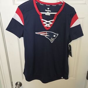 Fanatics Women's Navy and Red Sports Top